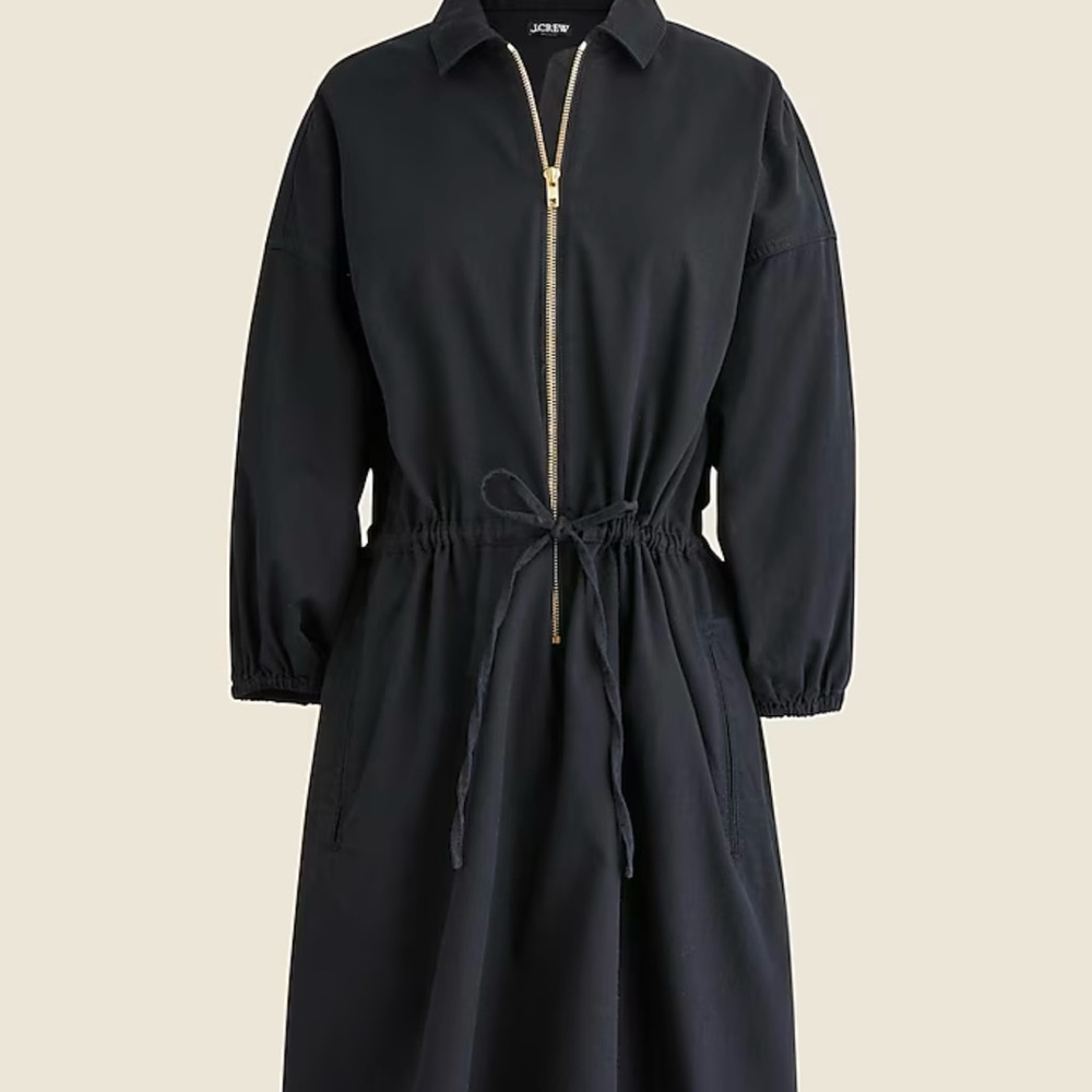 J.Crew Black Zip-Up Dress